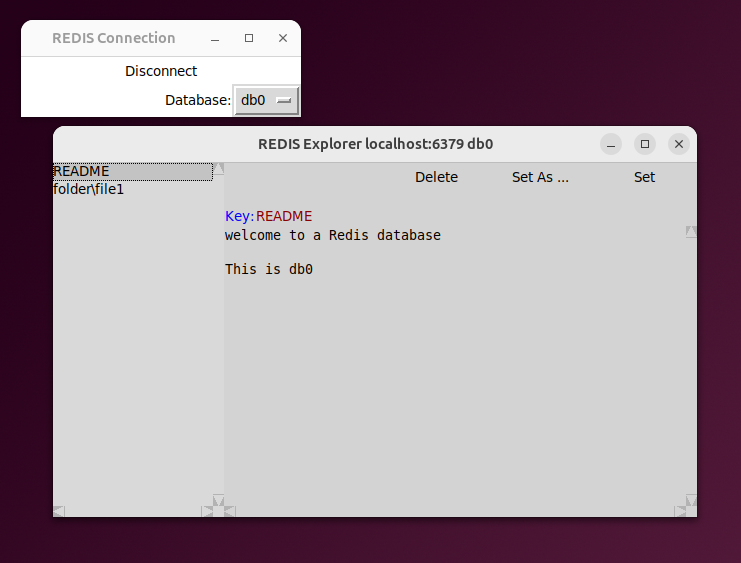 REDIS Explorer database browser